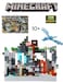 Minecraft Themed Building Blocks Set with Functional LED Lamp Holder &ndash; Creative Construction Toy for Kids