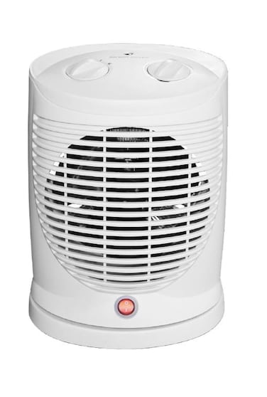 Vintax Portable Oscillating Fan Heater 2000W &ndash; Grey Electric Room Heater with Adjustable Thermostat, 2 Heat Settings, Overheat Protection &amp; Copper Motor &ndash; High Efficiency Heater for Home &amp; Office