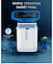 Ice Maker Machine 800g with 3 Ice Cube Size Options   Touch Control, Smart Alerts for Ice Full & Water Low, Energy Saving Countertop Ice Maker