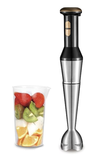 Hand Blender with 2 Speed Settings &ndash; High Performance Stainless Steel Immersion Blender for Purees, Baby Food, Smoothies &amp; Sauces &ndash; Ergonomic Grip