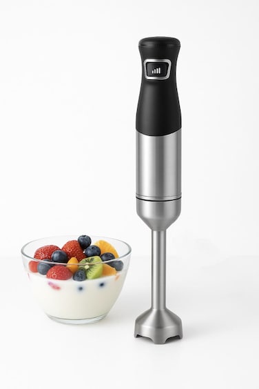 Hand Blender with 2 Speed Settings &ndash; High-Performance Stainless Steel Immersion Blender for Baby Food, Smoothies, Sauces &amp; Purees &ndash; Ergonomic Grip