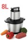 
Food Chopper &amp; Mincer 8L Stainless Steel &ndash; 1300W Powerful Copper Motor, Double Stainless Steel Blades Grinder &amp; Vegetable Chopper for Meat, Vegetables, Fruits, and Nuts
