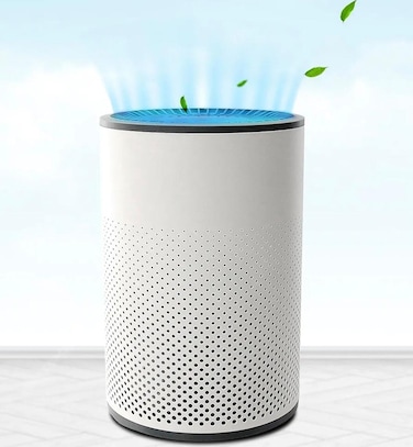 Veltric Air Purifier for Home &ndash; 3-Stage Filtration with HEPA Filter, Carbon &amp; Pre-Filter &ndash; 99.9% Air Cleaning, 4 Speed Settings, Timer &amp; Ambient Light &ndash; Covers Up to 14m&sup2;, White Compact Purifier