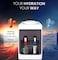 Vantix Table Top Water Dispenser &ndash; Hot &amp; Cold Compressor Cooling, Top Load, LED Indicators, Removable Drip Tray &amp; Safety Switch &ndash; Compact Countertop Water Cooler