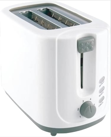 Vantix 2 Slice Toaster 720W &ndash; 7 Browning Settings with Cancel, Reheat &amp; Defrost Functions, Removable Crumb Tray, Body &ndash; Compact Bread Toaster