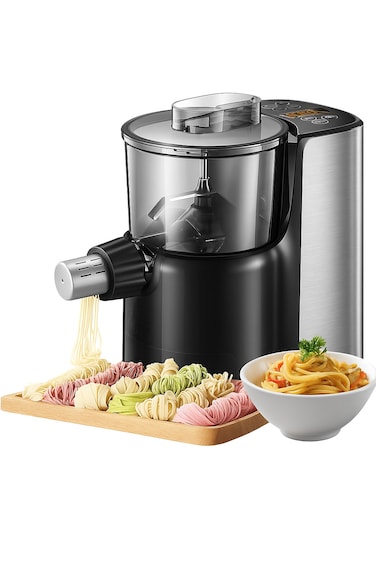 Veltric Electric Pasta Maker Machine &ndash; Automatic Dough Mixer &amp; Pasta Extruder with Built-in Motor, Easy Homemade Spaghetti, Penne, Macaroni, and Noodle Shapes