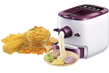 Veltric Electric Pasta Maker Machine &ndash; Automatic Noodle &amp; Spaghetti Maker with Dough Mixer, Multiple Pasta Shape Discs for Fresh Fettuccine, Ramen, Dumplings, and Homemade Pasta