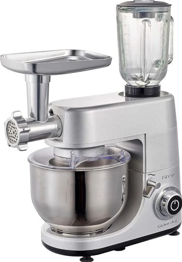 Vantix Stand Mixer 1500W &ndash; 7L Stainless Steel Bowl with Lock, 6-Speed Kitchen Chef Mixer, Full Metal Gears, Copper Motor, Glass Jar &amp; Anti-Slip Feet