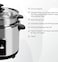 Rice Cooker 2.8L with Steamer 1000W &ndash; Stainless Steel Body with Tempered Glass Lid, Auto Shut-Off, Keep Warm Function, Non-Stick Inner Pot