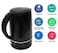 Electric Kettle 1.7L Black Plastic Body &ndash; 2200W Fast Boil, Side Water Window, 360&deg; Swivel Base, Auto Shut-Off &amp; Boil-Dry Protection