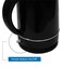 Electric Kettle 1.7L Black Plastic Body &ndash; 2200W Fast Boil, Side Water Window, 360&deg; Swivel Base, Auto Shut-Off &amp; Boil-Dry Protection
