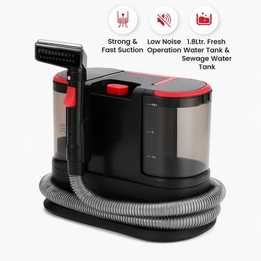 Wet &amp; Dry Vacuum Cleaner &amp; Carpet Cleaner &ndash; 16kPa Powerful Suction, Dual Tank System, 1.8L Capacity &ndash; Multi-Surface Cleaner for Home, Carpet, Upholstery &amp; Hard Floors