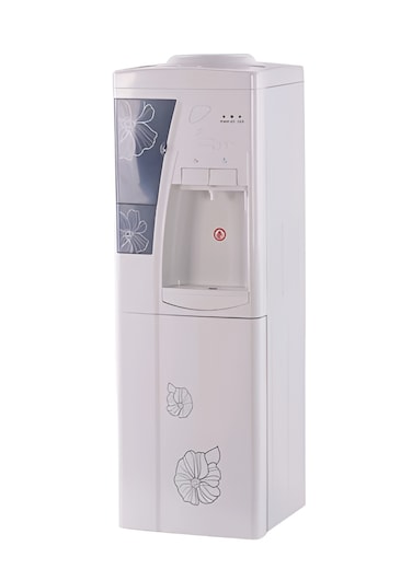 Top Loading Water Dispenser Hot & Cold – Freestanding Water Cooler with Storage Cabinet, Compact Design for Home, Office & Kitchen