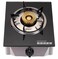 Single Burner Gas Stove with Tempered Glass Top &ndash; Heavy-Duty Cast Iron Brass Burner, Stainless Steel Body, Piezo Ignition, 3.0kW Heat Input