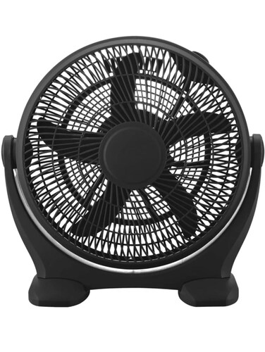 14 Inch Box Fan &ndash; 3 Speed Settings, 180&deg; Adjustable Tilt Head, Quiet Operation, Kids Safe Protective Grill, 50W Powerful Cooling Fan for Home, Office &amp; Travel