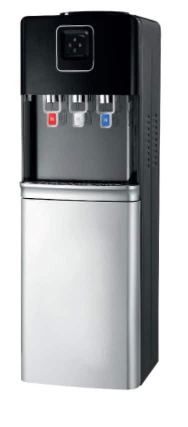 Hot, Cold &amp; Normal Water Dispenser with Refrigerator &ndash; Floor Standing, 1L Hot Tank, 304 Stainless Steel Tank, Energy-Efficient Cooling &amp; Heating for Home &amp; Office