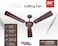 Vintax 56 Inch Ceiling Fan with 3 Aerodynamic Blades &ndash; Energy Saving, High Speed Airflow, Modern Silent Operation for Home &amp; Office