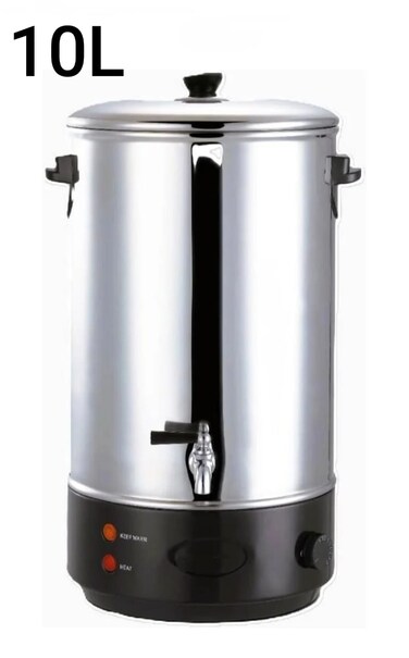 Electric Water Boiler 10L Stainless Steel &ndash; Hot Water Dispenser with Double-Layer Insulation, Auto Temperature Control &amp; Safety Protection for Tea &amp; Coffee
