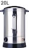 Vintax 20L Electric Water Boiler &ndash; Stainless Steel Hot Water Dispenser with Double-Layer Insulation, Auto &amp; Resettable Thermostat, Indicator Light &ndash; Commercial &amp; Home Use