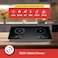 Vantix 2 in 1 Double Infrared Burner Cooker &amp; BBQ Maker &ndash; 2800W High-Power Electric Cooktop with 12 Power Levels, 6 Cooking Modes, Digital Display, Touch Controls