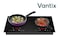 Vantix 2 in 1 Double Infrared Burner Cooker &amp; BBQ Maker &ndash; 2800W High-Power Electric Cooktop with 12 Power Levels, 6 Cooking Modes, Digital Display, Touch Controls