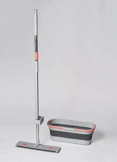 Multifunction Foldable Plastic Mop Bucket &ndash; Portable Floor Cleaning Bucket for Bathroom, Kitchen &amp; Home Use   Space-Saving Cleaning Tool &amp; Storage Bucket