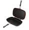 Vantix Double-Sided Grill Pan &ndash; Smokeless Non-Stick Cookware with Easy Grip Handle, Dual Heating Surface for Healthy Indoor Cooking