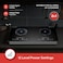 Vantix 2 in 1 Double Infrared Burner Cooker &amp; BBQ Maker &ndash; 2800W Electric Cooktop Hot Plate with 12 Power Levels, Digital Display &amp; Touch Controls