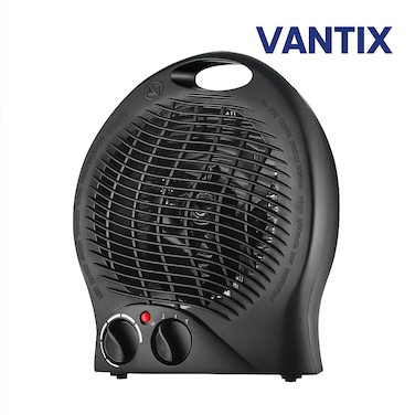 Vantix Electric Fan Heater   Floor Standing Room Heater   Dual Power   Adjustable Temperature Control   Cool, Warm &amp; Hot Wind   Overheat Protectionr
