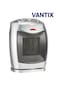 Vantix PTC Fan Room Heater   90&deg; Oscillating Electric Heater   Dual Power 750W/1500W   Adjustable Temperature Control   Fan/Warm/Hot Wind   Overheat Protection   Portable with Handle