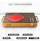 Everlyn Electric Ceramic Infrared Cooktop, 2200W Single Burner Hot Plate, Infrared Cooktop with Sensor Touch Control Digital Display with Adjustable Temperature