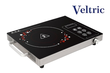 Veltric Digital Infrared Cooker &ndash; Electric Ceramic Cooktop with Digital Control, Tempered Glass Single Infrared Burner Hot Plate, Portable Induction Cooker for Even Heating