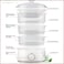 Electric Food Steamer & Dehydrator with 60-Minute Timer – 3-Tier Stackable Steam Baskets, 1.1L Water Tank, Built-in 24 Egg Holders, Aroma Infuser, and Advanced Safety Protection