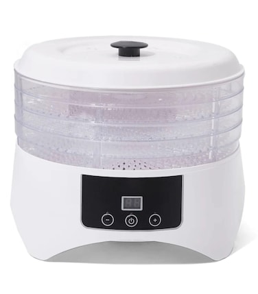 Electric Food Dehydrator 200W with Adjustable Thermostat – Powerful Motor for Efficient Drying, Transparent Lid for Easy Monitoring, Perfect for Fruits, Vegetables, Meat & Herbs