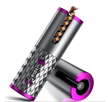 Everlyn Automatic Cordless Hair Curler &ndash; Mini Rechargeable Auto Curler with Adjustable Temperature &amp; Timer, Effortless Curls, Waves &amp; Styling &ndash; Portable Hair Curler