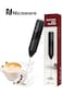 Nicsware Milk Frother - Electric Coffee Frother Wand, Handheld Foam Maker with 2 Stainless Whisks 3 Adjustable Speeds, Mini Foamer for Cappuccino Coffee