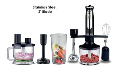 Havenix 8 in 1 Electric Hand Blender &amp; Food Processor &ndash; 1000W Powerful Immersion Stick Blender with Chopper Bowl, Whisk, Potato Masher, Slicer, Shredder &amp; Mixer