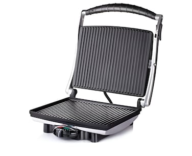 Havenix 4 Slice Grill Sandwich Maker &amp; Panini Press &ndash; Large Size 750W Stainless Steel Toaster with Non-Stick Plates, Heavy-Duty Build, Easy Cleaning