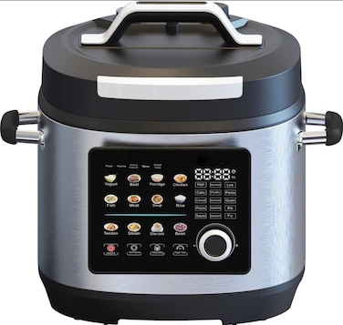 Electric Pressure Cooker 10L &ndash; Digital Touch Screen Multi-Cooker with 24 Preset Programs, Non-Stick Inner Pot, 1000W Stainless Steel Smart Cooker for Fast &amp; Healthy Family Meals
