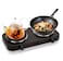 Double Electric Hot Plate 2-Burner 2000 W &ndash; Adjustable Thermostat, Overheat Protection, Stainless Steel Body Adjustable Temperature Control, Compact Electric Stove