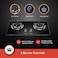 2 Burner Gas Hob &ndash; Extra Hard Tempered Glass Top, Stainless Steel Tray, Heavy Cast Iron Burners with Blue Flame, Pulse Ignition &amp; Low Gas Consumption &ndash; Stylish Built-In Gas Stove for Kitchen
