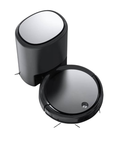 IQ Robot Vacuum Cleaner with Base &ndash; Smart Automatic Floor Cleaning Robot with Intelligent Navigation, Self-Charging Dock, Powerful Suction for Hard Floors &amp; Carpets