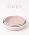 Everlyn  4 Piece Granite Bakeware Set &ndash; Non-Stick Round Baking Pans, Elegant Pink, Heavy-Duty Carbon Steel, Oven Safe, Easy Clean Cake &amp; Tart Mold Set for Baking
