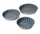Everlyn 3 Piece Granite Cake Pan Set – Non-Stick Round Baking Pans (24, 28, 32 cm), Elegant Grey Color, Heavy-Duty Carbon Steel, Oven & Dishwasher Safe, Ideal for Cakes, Pies & Baking Lovers