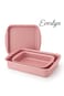 Everlyn 3-Piece Granite Square Pan Set – Non-Stick Baking & Roasting Tray Set Pink (32x22, 35x25, 38x28 cm), Heavy-Duty Carbon Steel, Oven & Dishwasher Safe