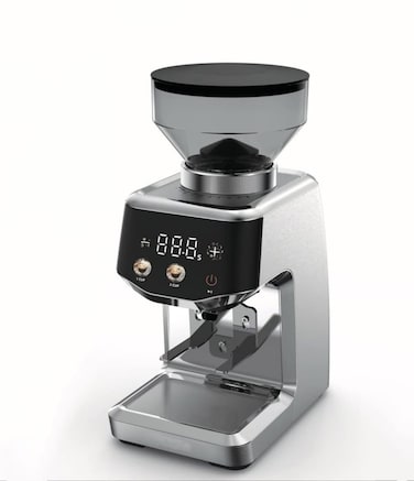 Digital Touch Burr Coffee Grinder   Conical Burr   35 Grind Settings   250g Bean Hopper   Full Copper Motor   Espresso, French Press & Drip Coffee