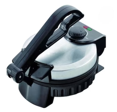 Havenix 8 Inch Roti Maker   Non-Stick Coated Plate   Stainless Steel Housing   Adjustable Temperature Control   Easy Chapati & Roti Press for Quick Breakfast