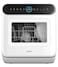 Mini Dishwasher Countertop Dishwasher 3 Place Settings 6 Programs, Freestanding, Touch Control, LED Display, Delay Start and Off-peak Wash Function - White