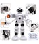 Smart Arras Police Robot Toy &ndash; Walking &amp; Glide Mode   Swinging Hands, Shooting Bullets, Face Light Effects   Interactive Robot Toy for Kids