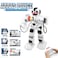 Smart Arras Police Robot Toy &ndash; Walking &amp; Glide Mode   Swinging Hands, Shooting Bullets, Face Light Effects   Interactive Robot Toy for Kids